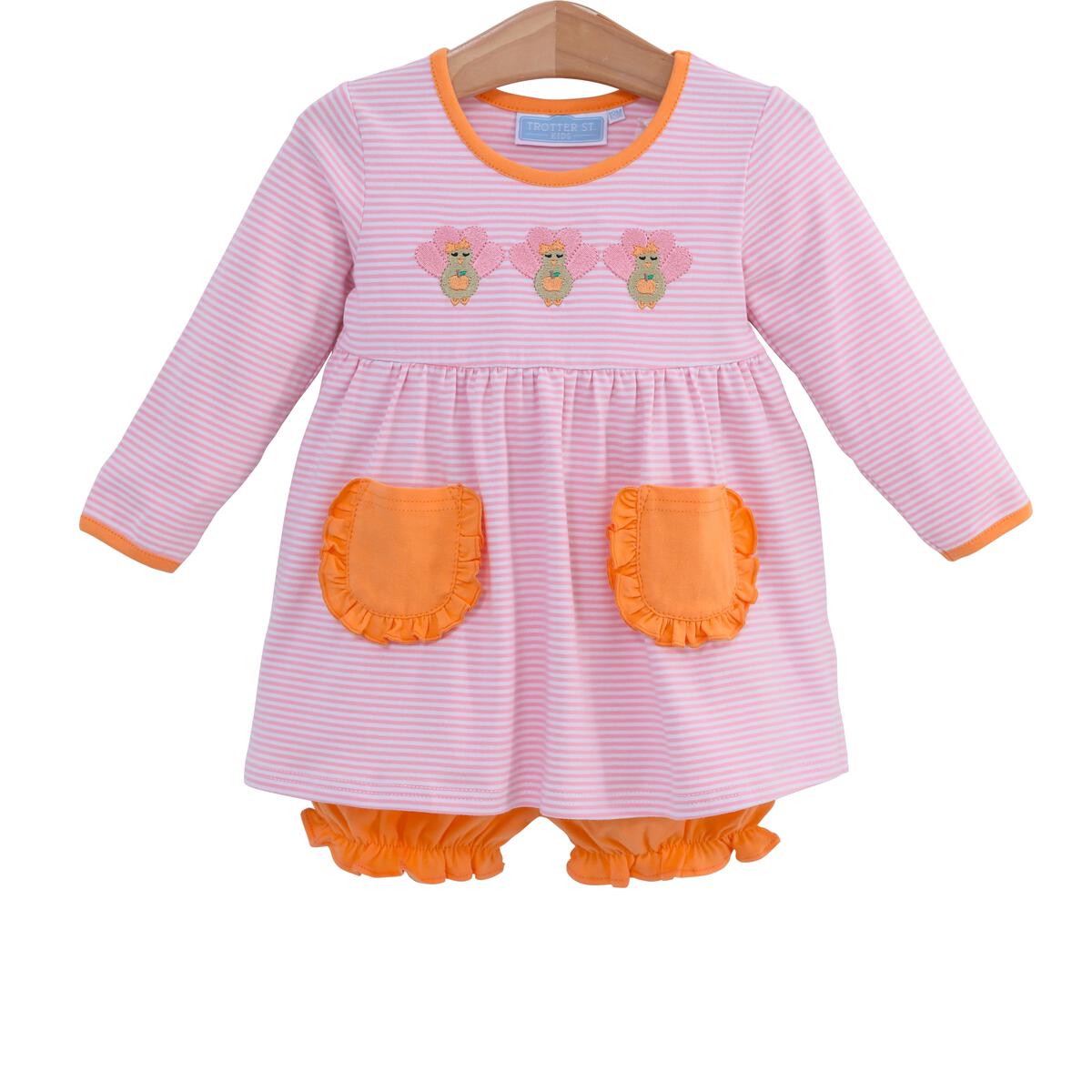 Turkey Trio Embroidery Bloomer Set