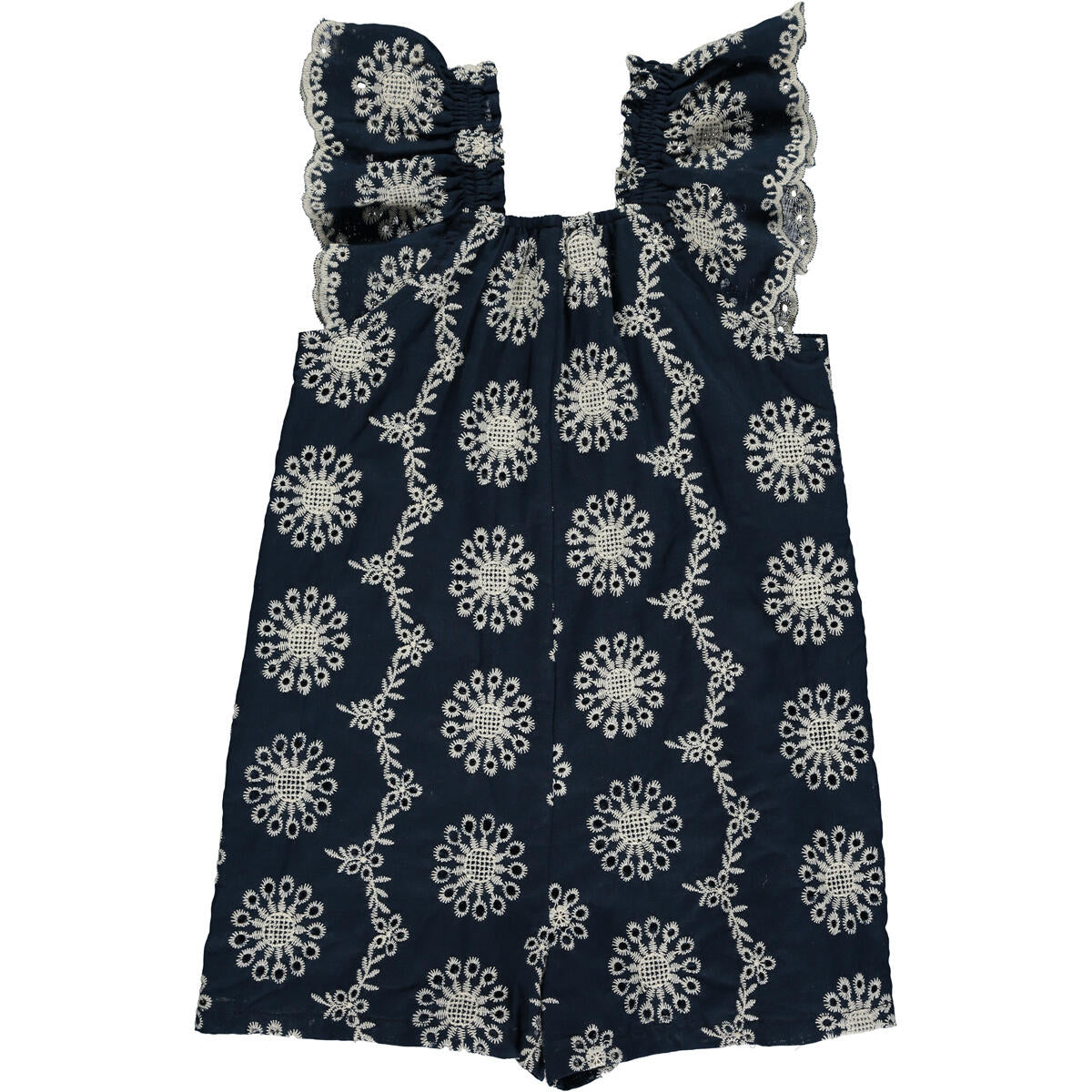 Madigan Navy Eyelet Romper