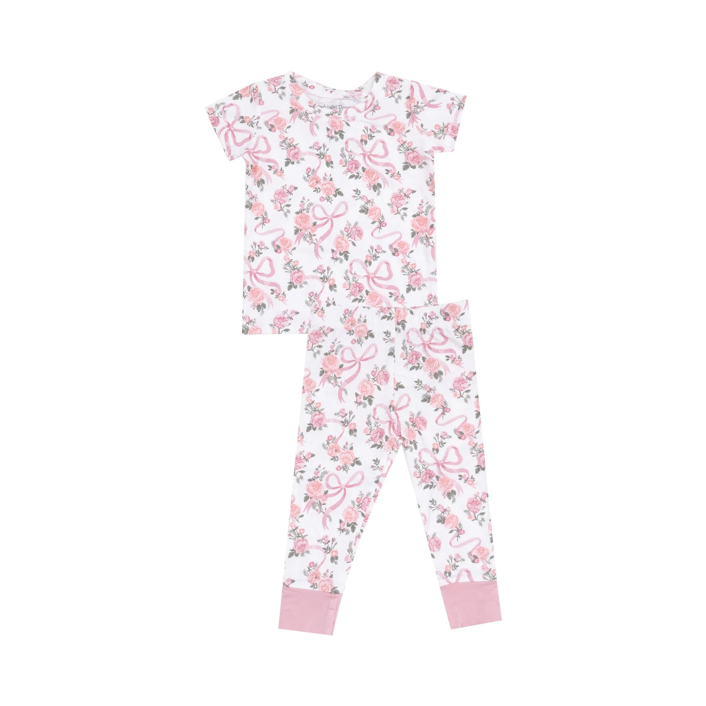 Angel Dear Short Sleeve Loungewear Ribbons and Flowers