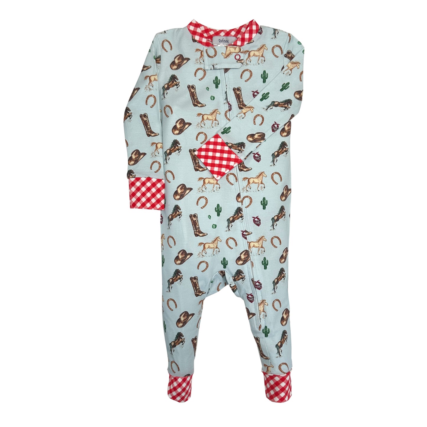 Ishtex Wild West Zippered Footie