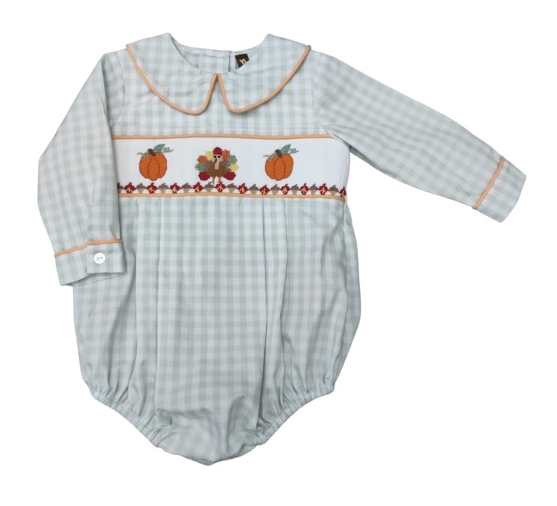 Harvest Time Smocked Boys Bubble