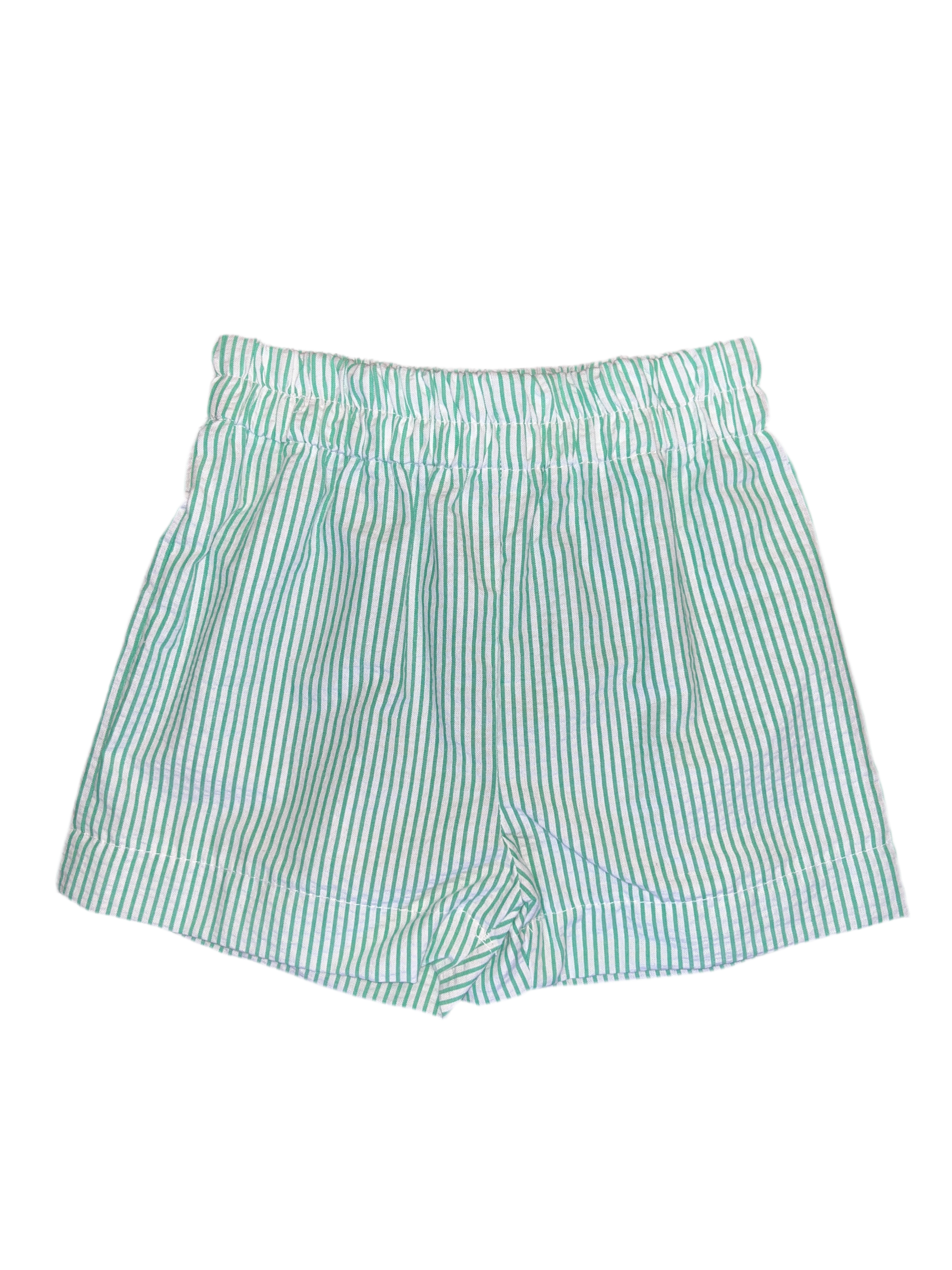 Funtasia too Boys Pull on Shorts - Green Striped
