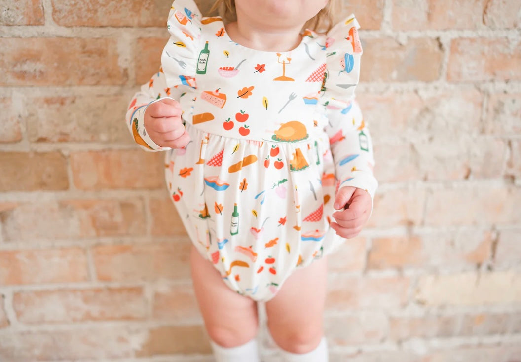 Ollie Jay Turkey Time Twirl Dress/ Romper