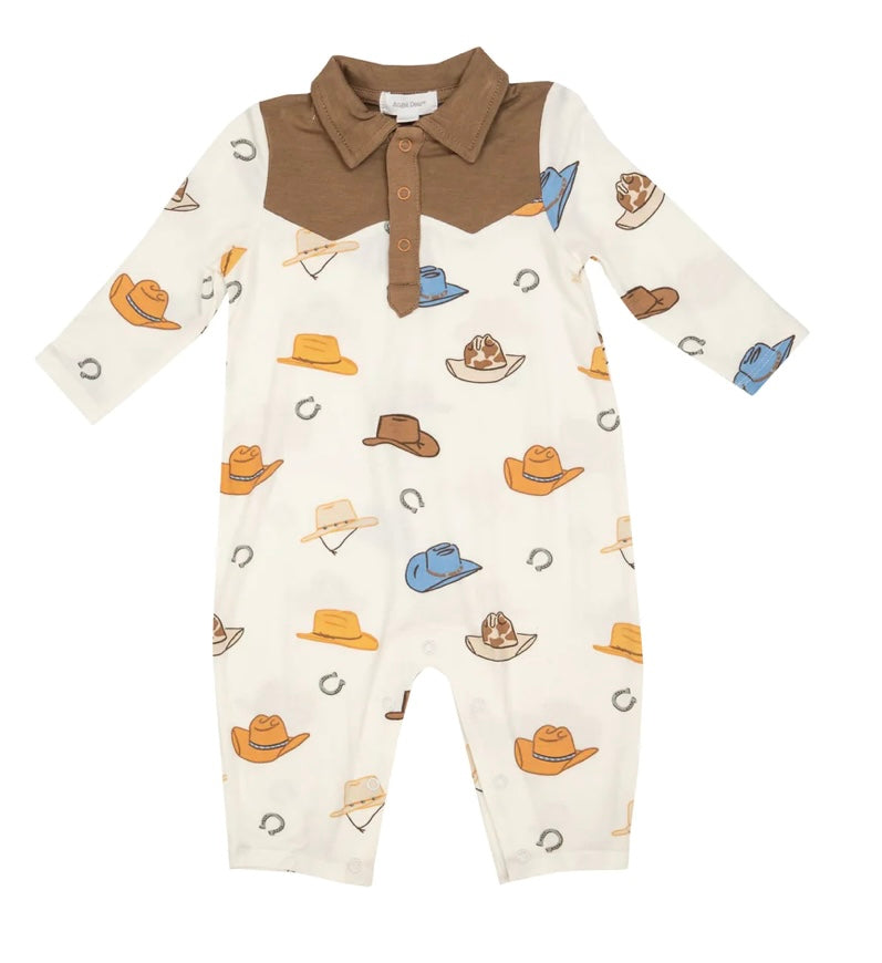 Angel Dear Romper- Cowboy Hats