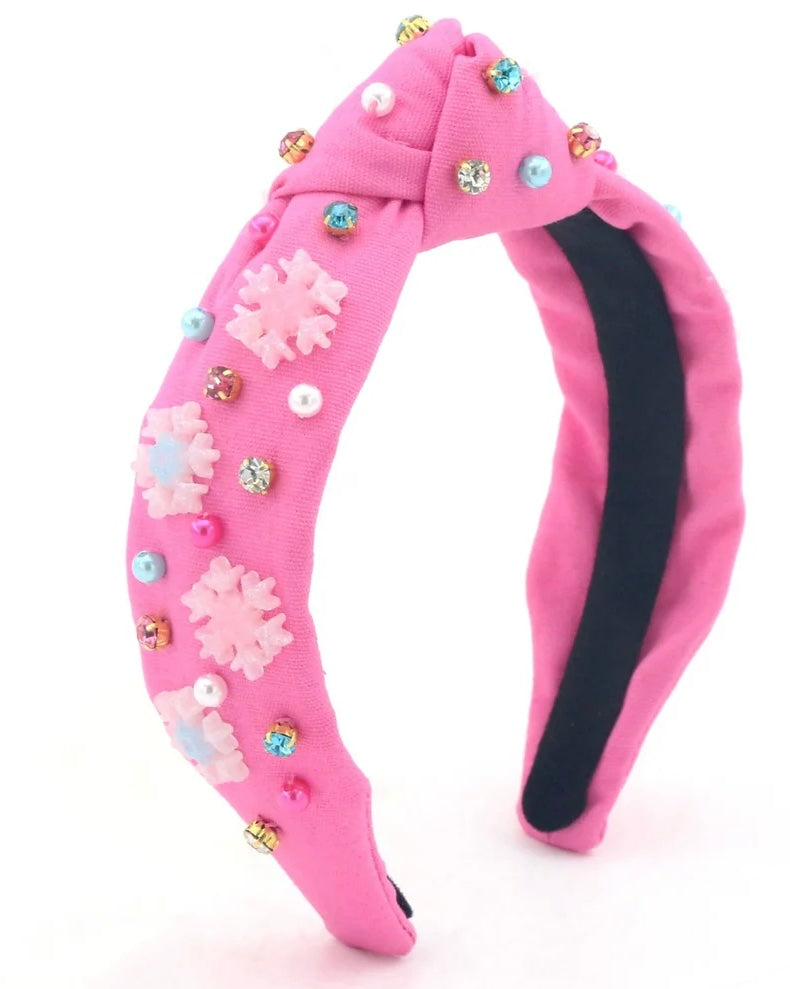 Popplyland Headband- Snowflake Sparkles