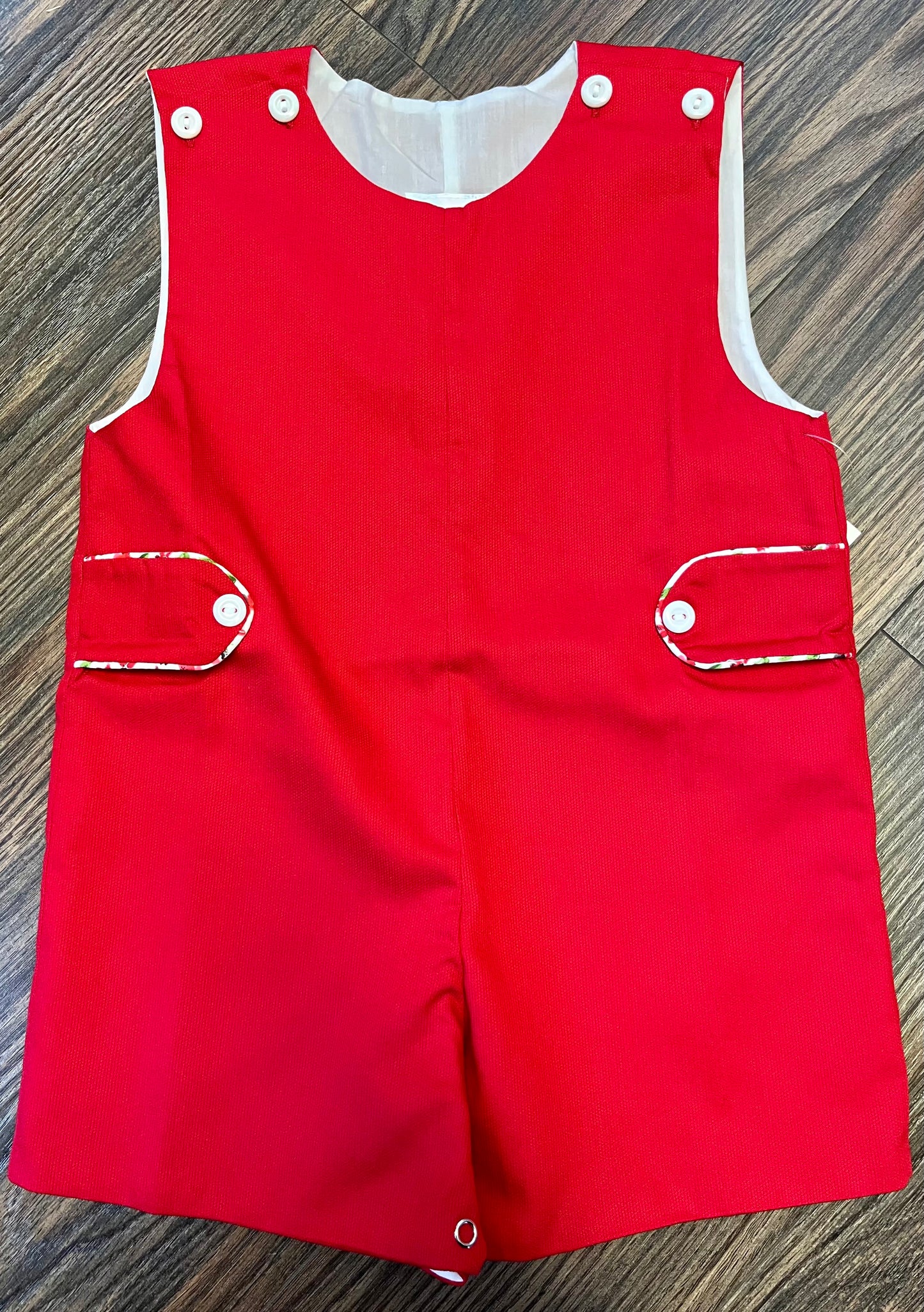 Lulu Bebe Red Floral Shortall