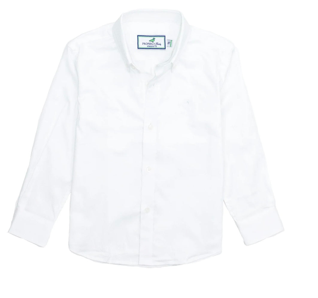 Properly Tied Sportshirt- Park Ave. White