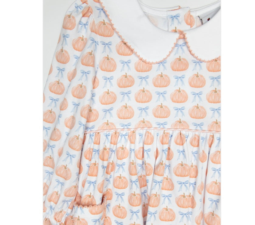 Delaney Pumpkin Float Dress/Romper