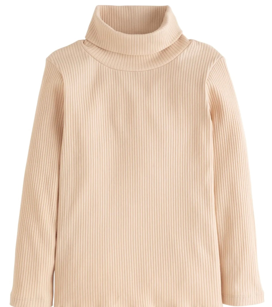 Bisby Ribbed Turtleneck- Oatmeal