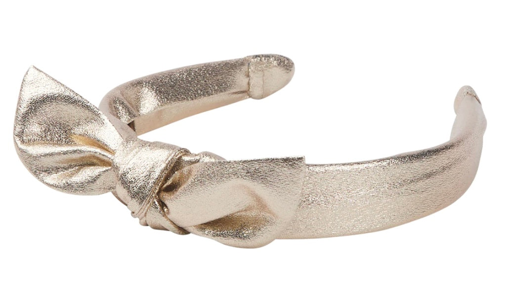 Bisby Headband- Gold Lame