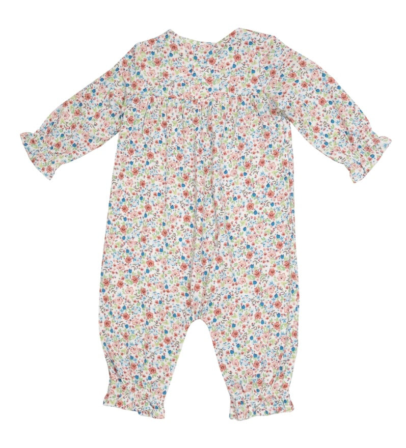 Angel Dear Smocked Romper- Dainty Floral