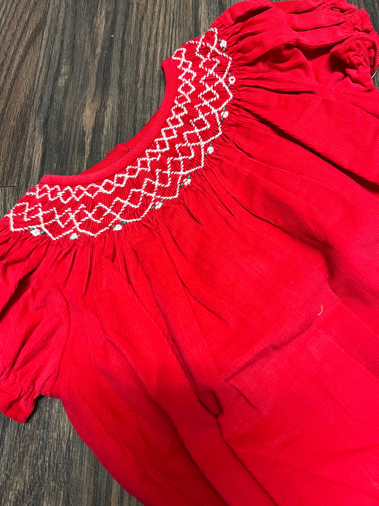 Charming Little One Fancy Red Zoe Dress/Bubble