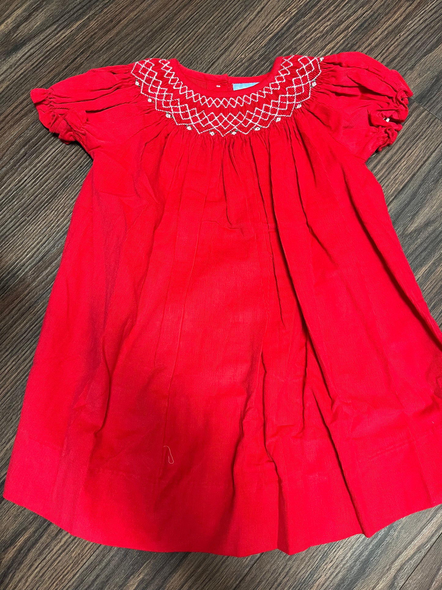 Charming Little One Fancy Red Zoe Dress/Bubble