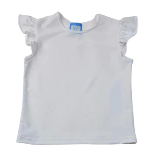 Color Works Angel Sleeve Tee - White