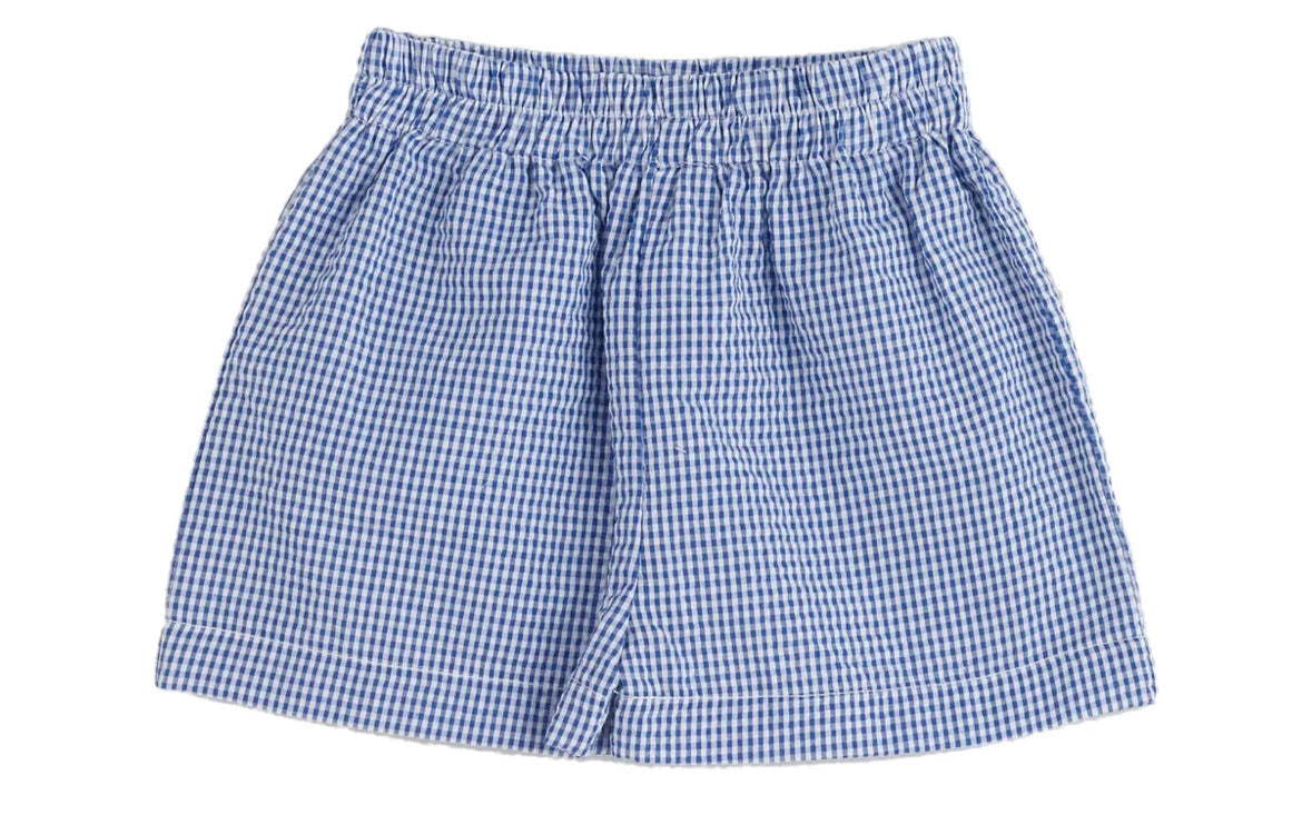 Funtasia too Boys Pull on Shorts - Navy Gingham