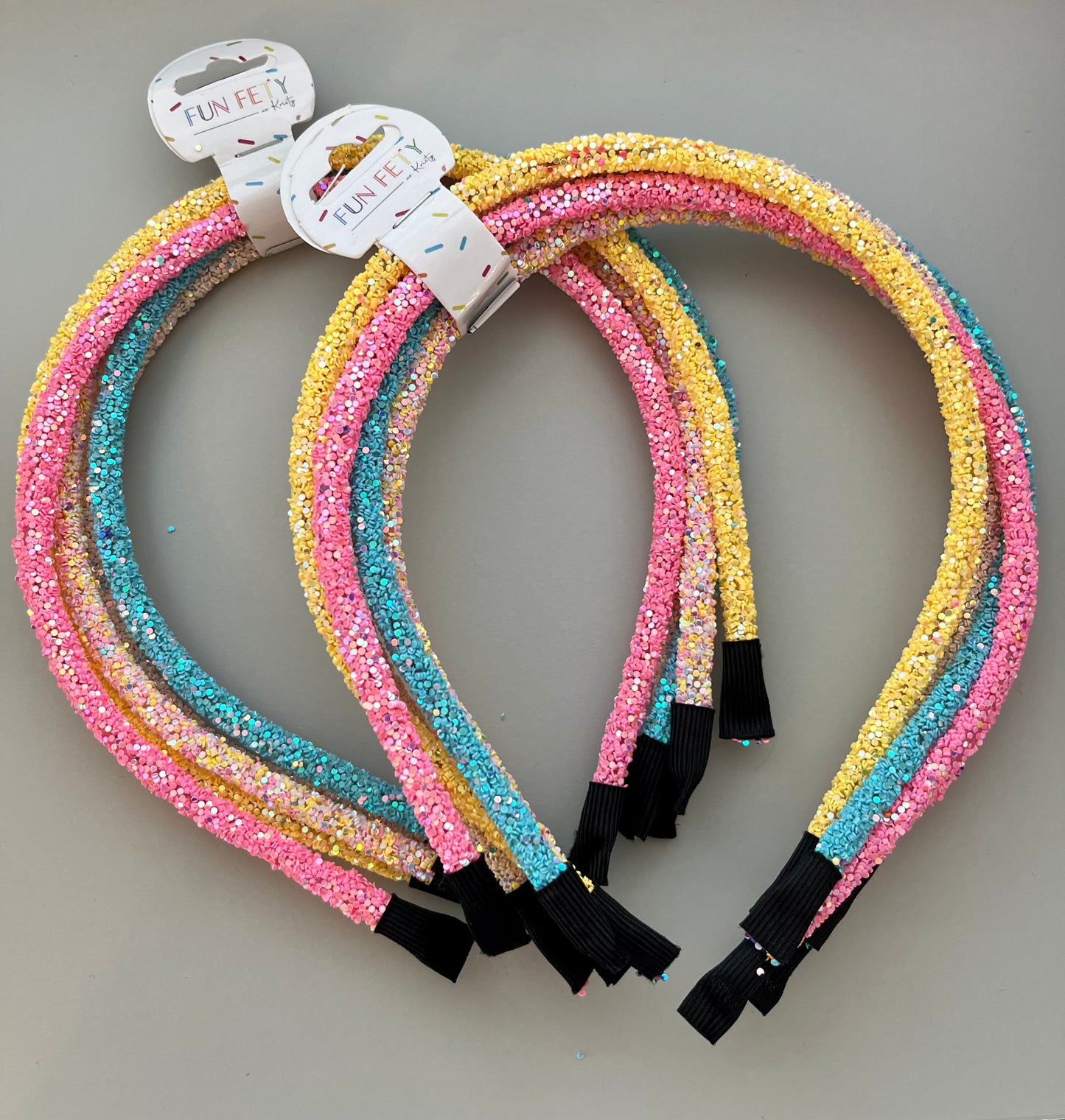 Fun Fety Pastel Glitter Headband Set