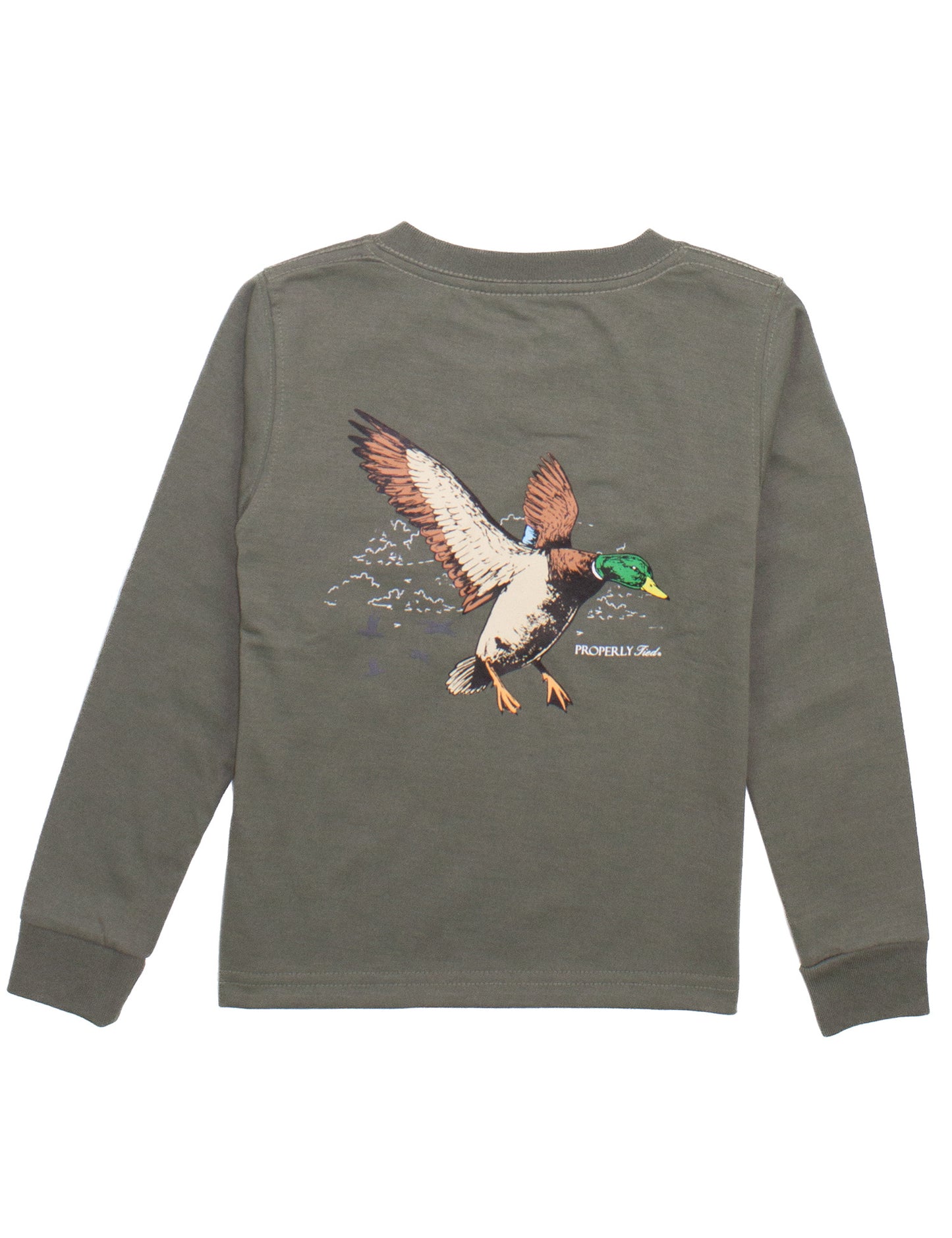 Properly Tied Long Sleeve Mallard Flight