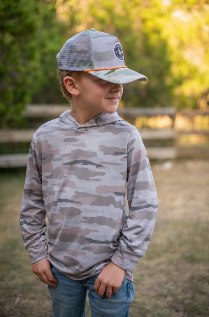 Blue Quail Camo Lightweight Hoodie
