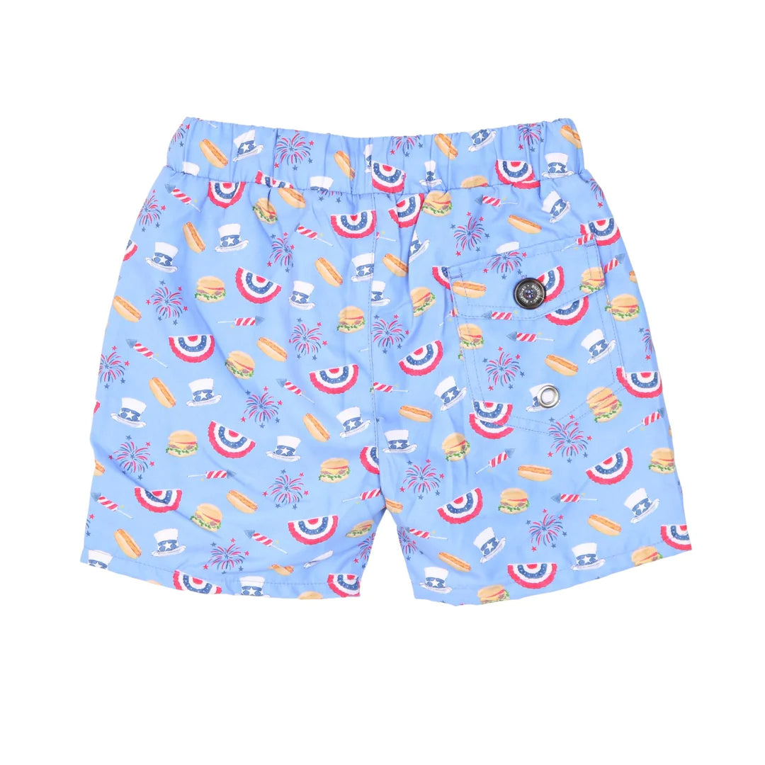 Blue Quail Independence Swim Trunks