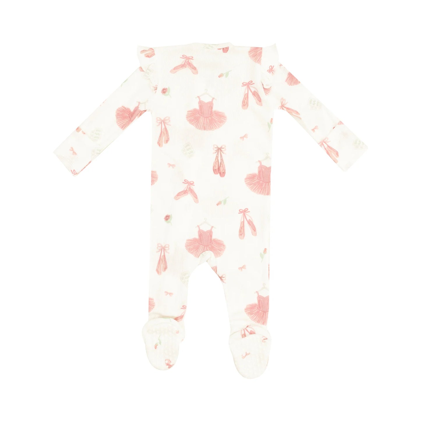 Angel Dear 2 Way Ruffle Sleeves Zipper Footie Ballet Things