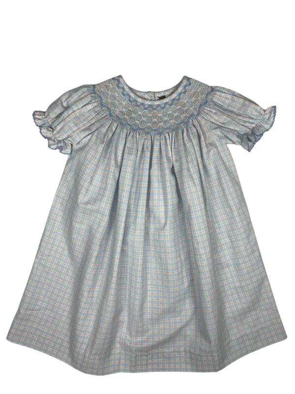 Blue Plaid Geo Bishop