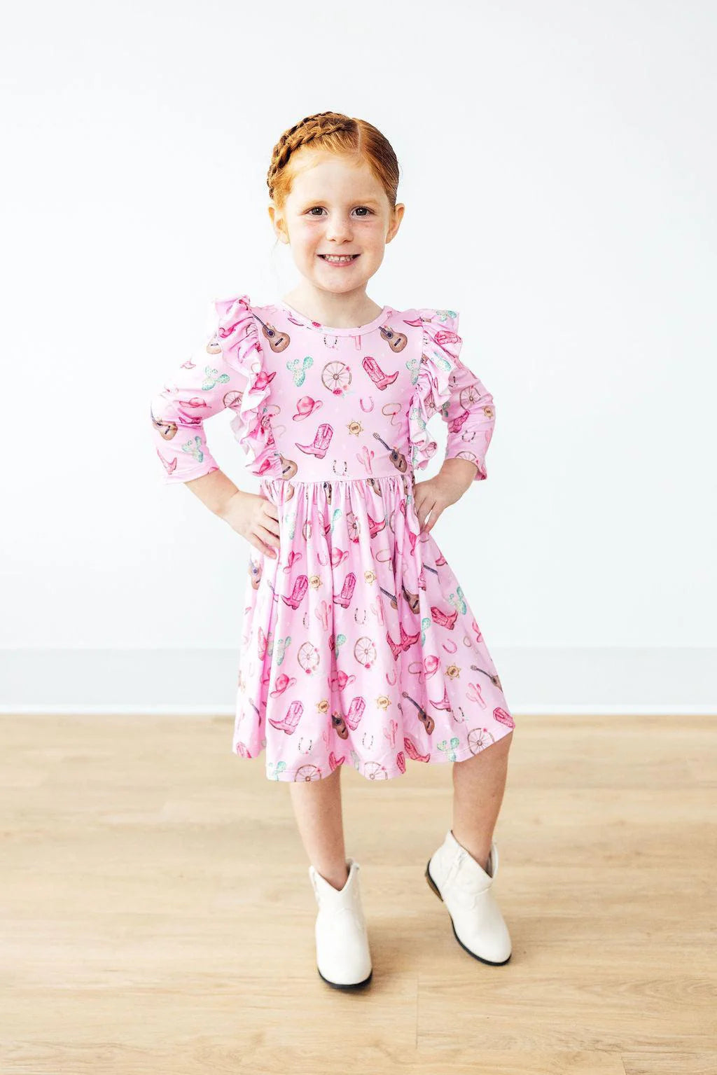 Boot Scootin' Ruffle Twirl Dress