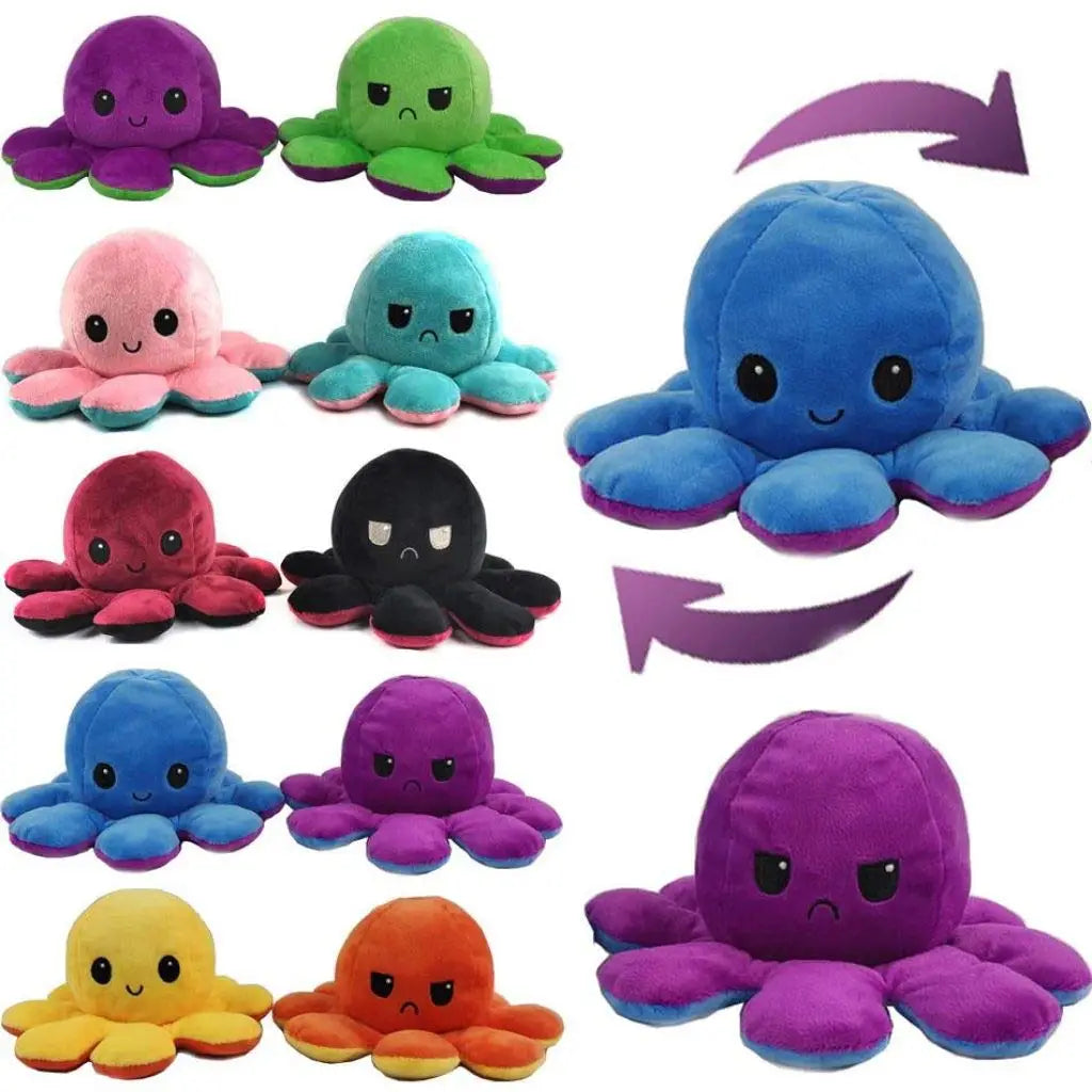 Reversible Octopus Plush Toy