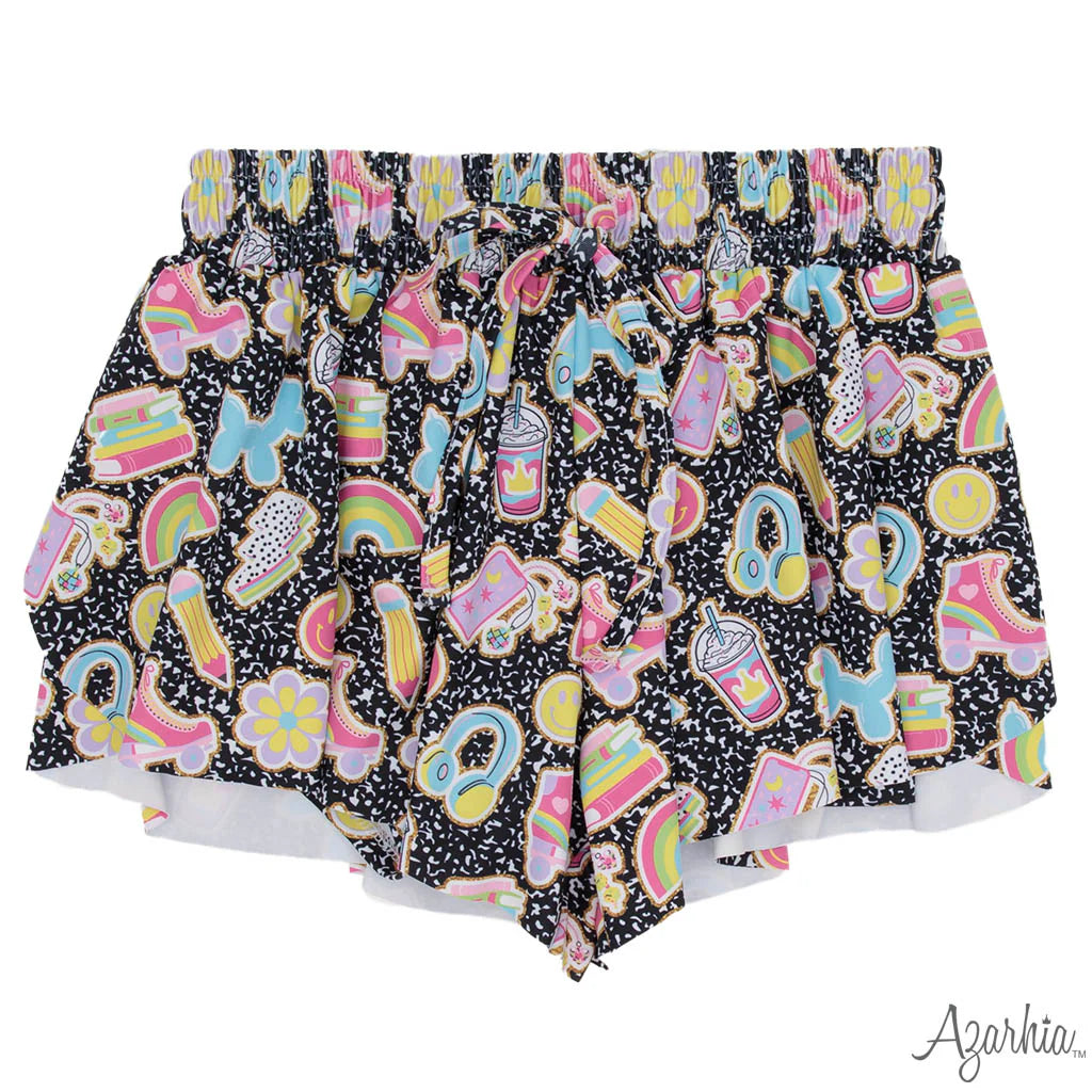 Azarhia Collage Butterfly Shorts