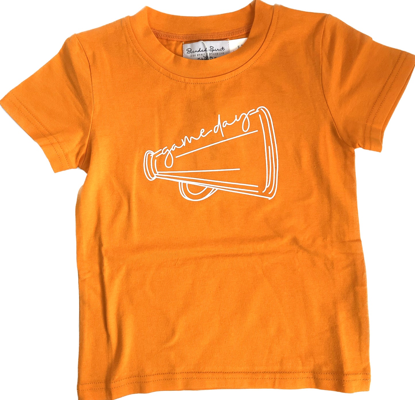 Blended Spirit Orange White Megaphone Tee