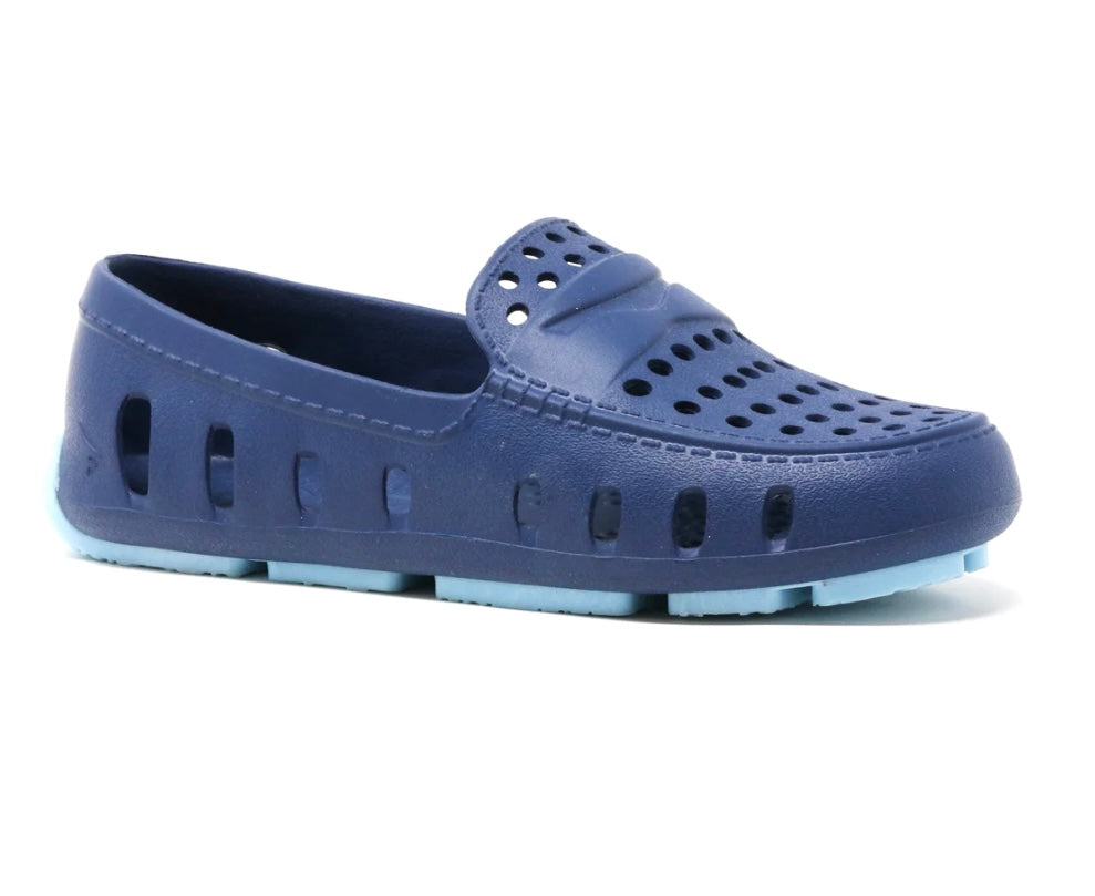 Floafers- Navy Peony/Light Blue