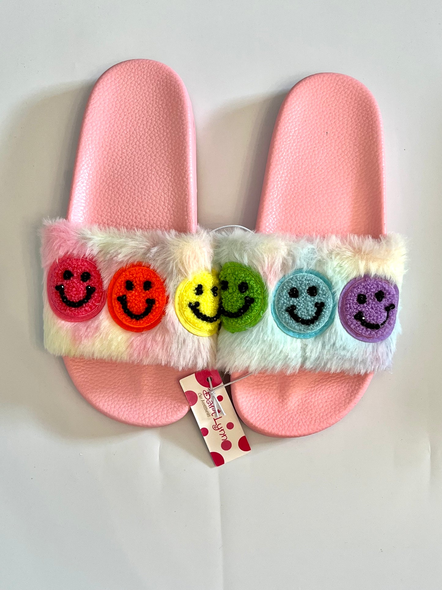 Bari Lynn Smiley Patch Slides