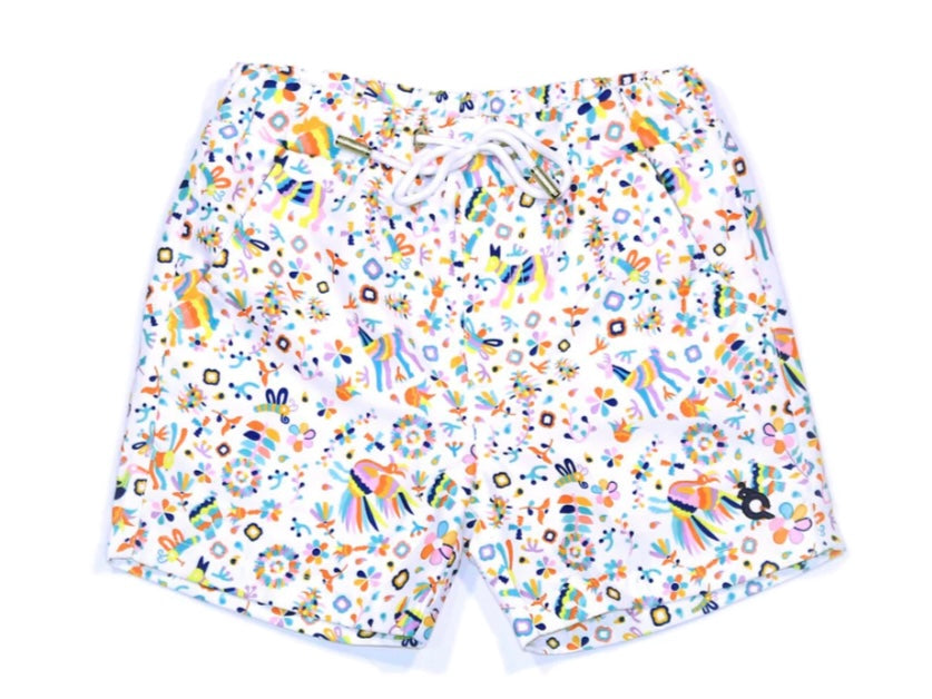 Blue Quail Otomi Swim Trunks
