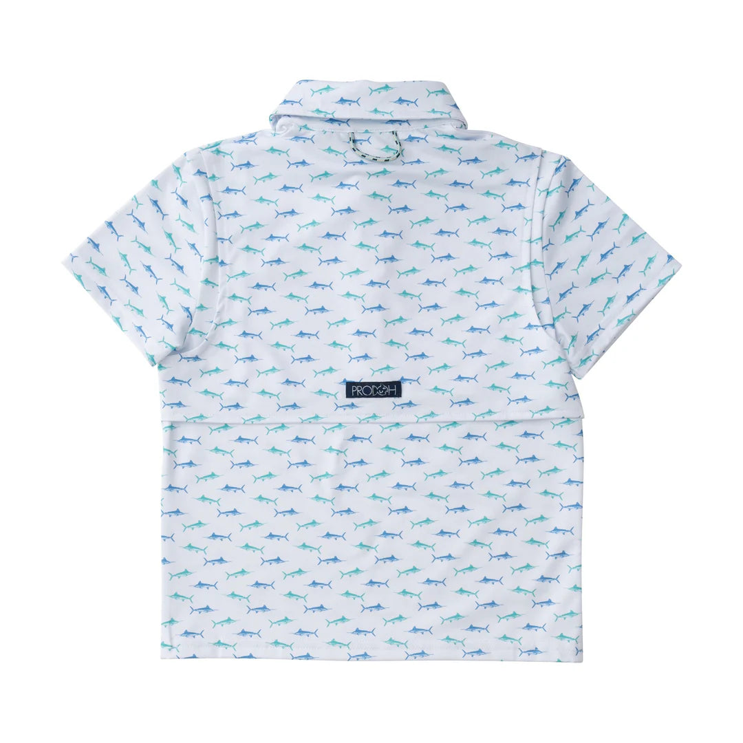 Prodoh Pro Performance Polo Fish Print