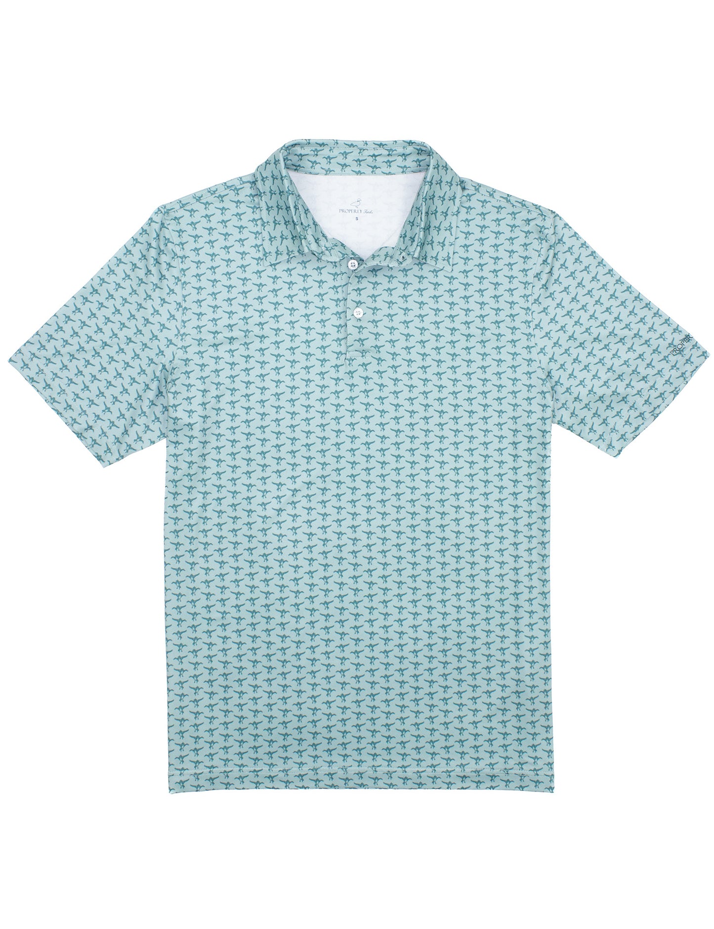 Properly Tied Inlet Polo- Flying Mallard