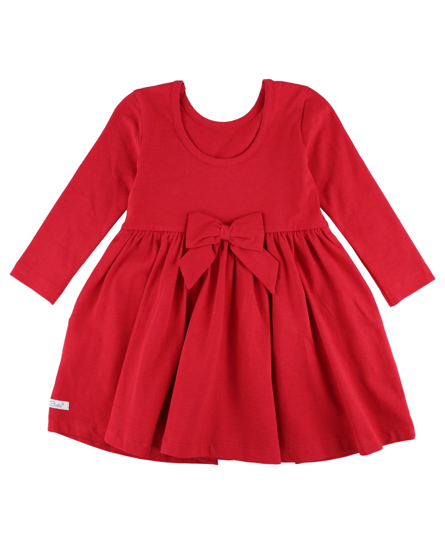 Knit Long Sleeve Twirl Dress