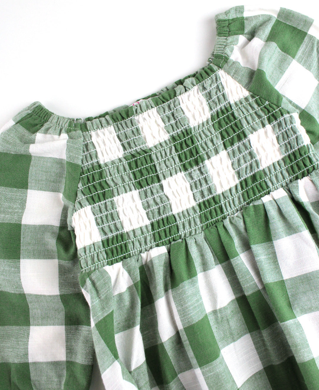 Long Sleeve Smocked Ruffle Hem Dress