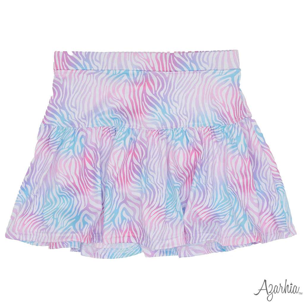 Azarhia Zebra Gathered Skort