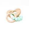 Heart teething rattle