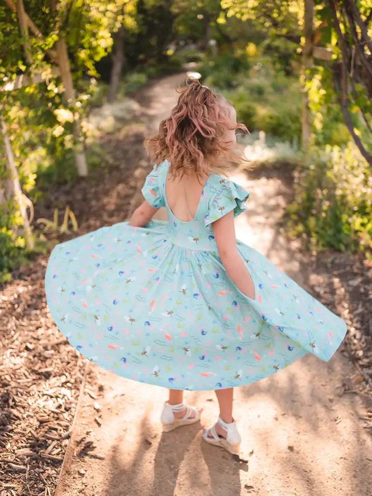 Ollie Jay Olivia Dress in Mermaid