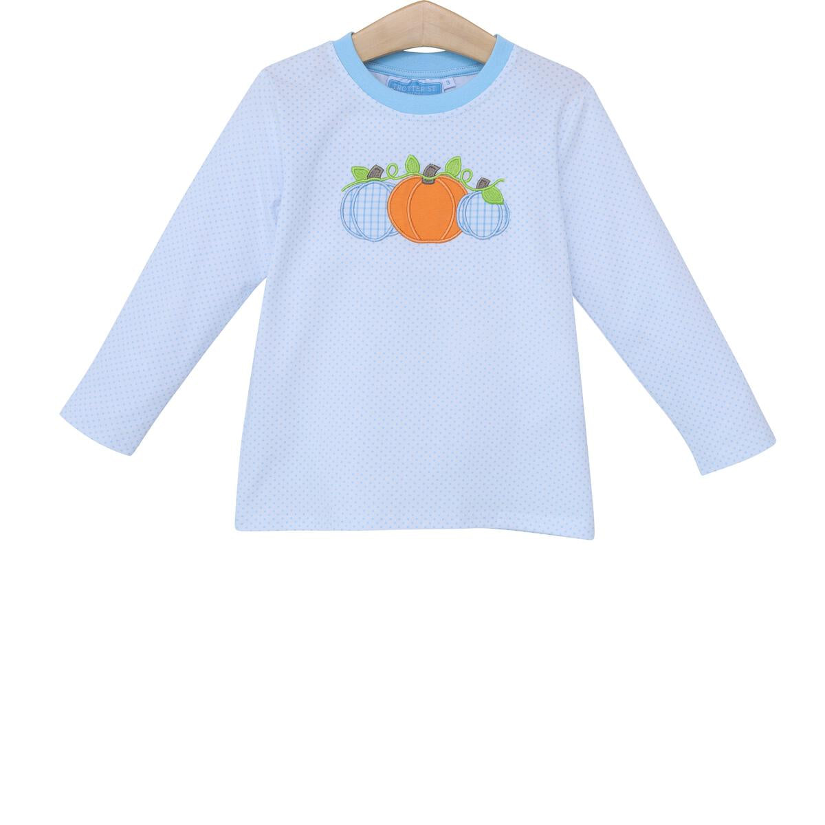 Pumpkin Trio Applique Shirt