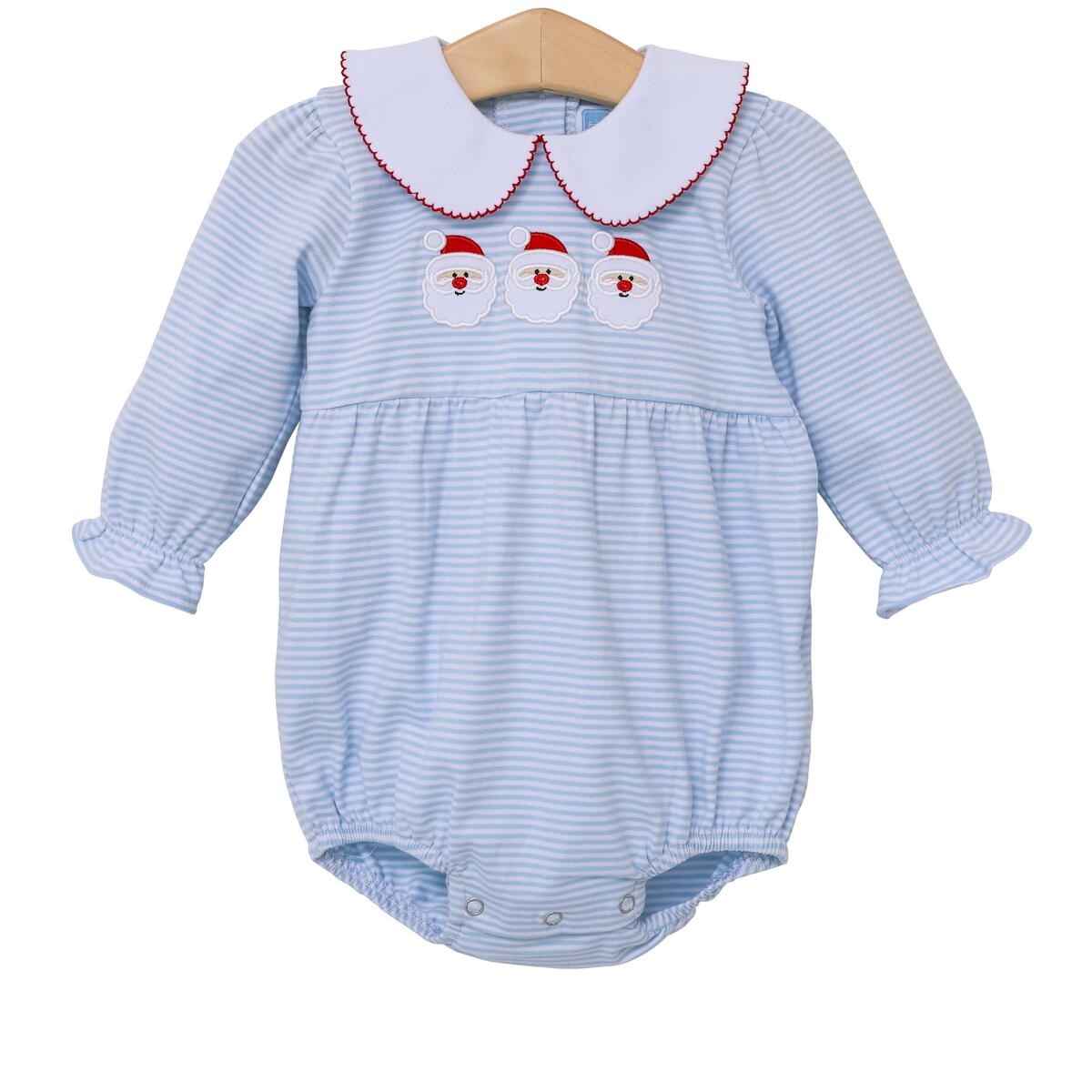 Santa Applique Girls Bubble