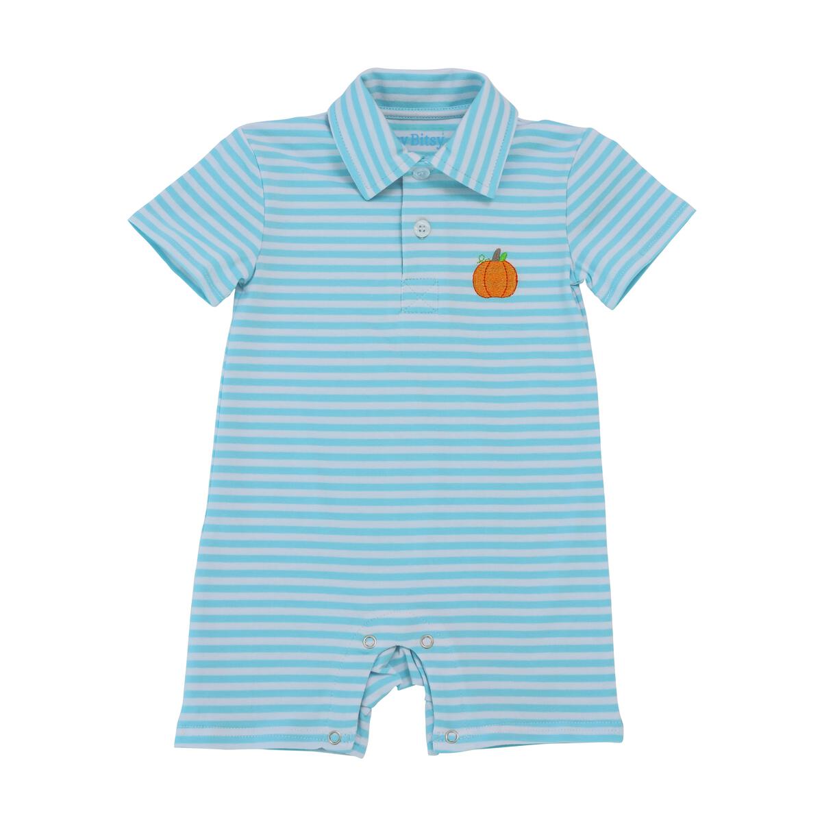 Itsy Bitsy Pumpkin Polo Romper