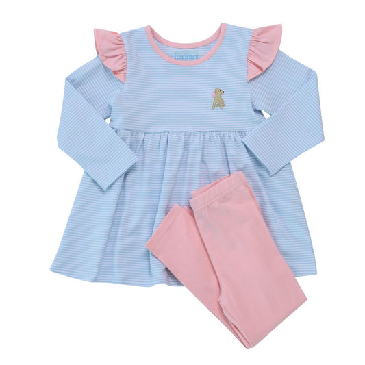 Itsy Bitsy Puppy Ruffle Pant Set