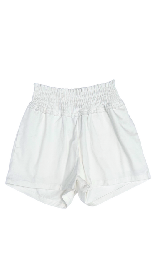 Chloe Twill Shorts - White