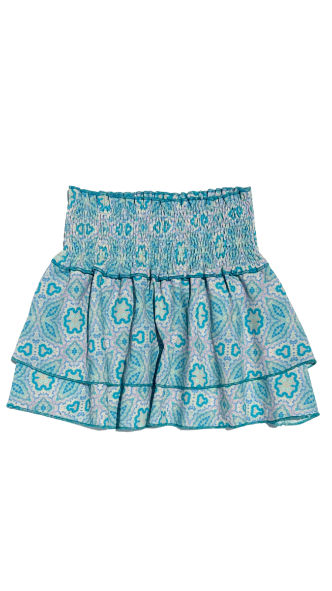 Pleat Scottie Skirts - Island Teal