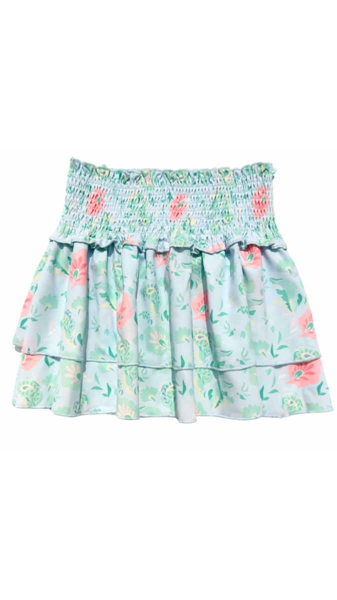 Pleat Scottie Skirts - Pastel Paisley