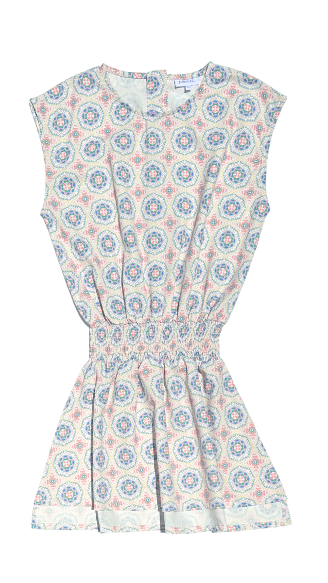 Josie Dress - Watercolor Medallion