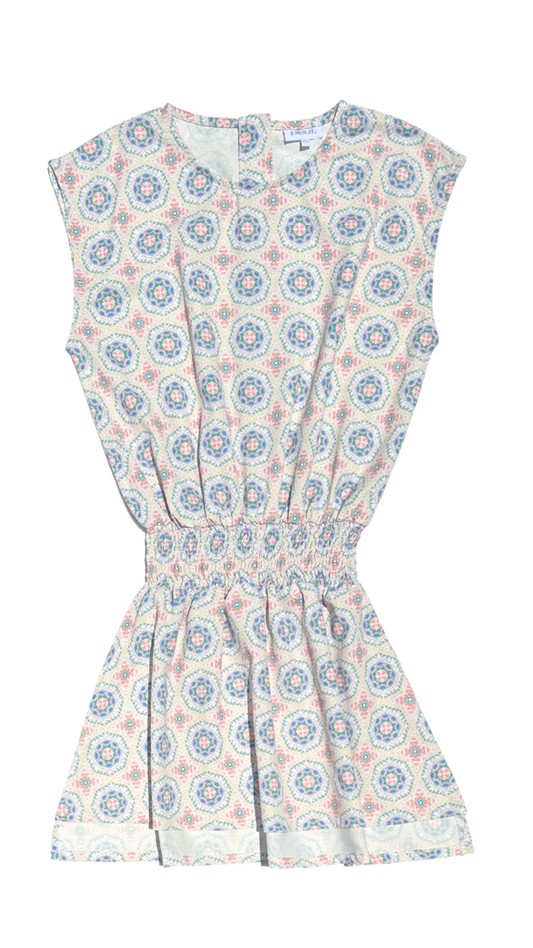 Josie Dress - Watercolor Medallion