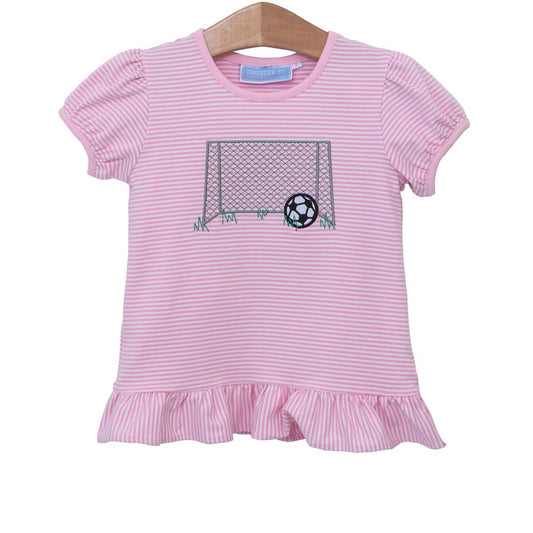 Trotter Street Soccer Ruffle Shirt