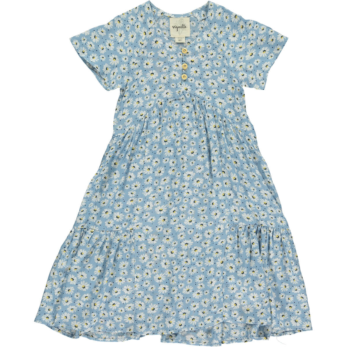 Wanda Blue Daisy Dress